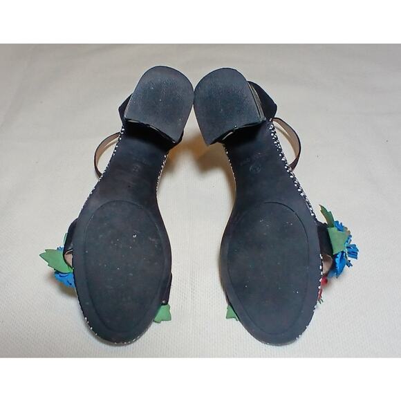 Women's Betsy Johnson Lore Floral Flower Ankle Strap Sandal Multi-color Size 6.5 - Picture 11 of 13